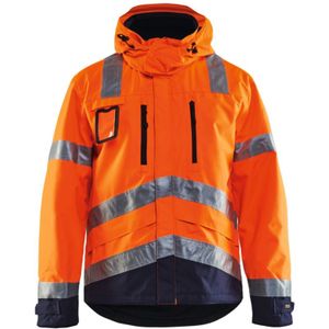 Blaklader - Blakläder Warnschutz-Funktionsjacke, orange / marineblau, Unisex-Größe: xl