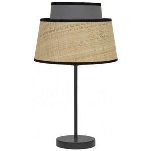 Fabrilamp 1LIGHT Tischleuchte Jia Naturfarbe mit grauen Details