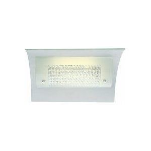 Globo - Deckenlampe Deckenleuchte Kristallleuchte Wohnzimmerlampe, Kristalle klar klassisch Glas satiniert, led 15W 1100Lm neutralweiß, HxBxL
