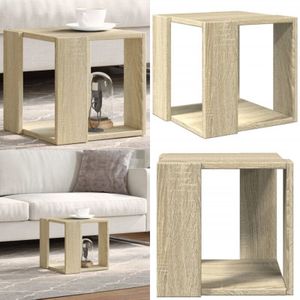 Couchtisch Sonoma-Eiche 32x32x30 cm Holzwerkstoff - Couchtisch - Wohnzimmerschmuck - Esszimmertisch - Holztisch - Sideboard - Home & Living