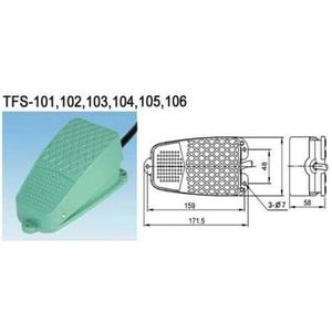 Fußschalter 1Cauf OFF-ON 6A/250V