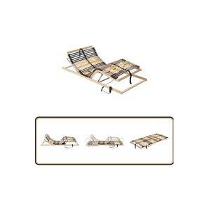 Vidaxl - Lattenrost Elektrisch mit 42 Latten 7 Zonen 70x200 cm - Elektrischer Lattenrost - Lattenrost Mit Motor - Bettenrahmen - Lattenrost 70x200