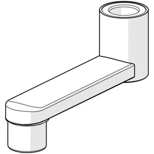 Auslauf 59914658 Länge 100mm Ausladung 100mm Chrom - Hansa