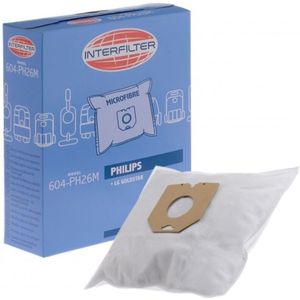 Ersatzteil - 5er Pack Mikrofaser-Staubsaugerbeutel - - lg, friac, beko, philips, nilfisk