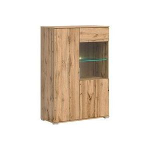 Geschirrschrank Selma mit 2 Türen, Holzoptik, 132cm