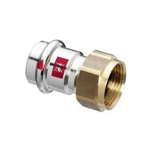 Prestabo Verschraubung 601089 22 mm x g 1 1/2, Stahl unlegiert, flachdichtend, SC-Contur - Viega