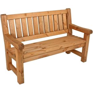 Harms - 2-Sitzer Bank Sitz Kiefer Holz Garten Terrasse Lounge Balkon 124x96x69,5cm Hof