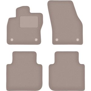 Beige Velours-Fußmatten für: Volkswagen Tiguan Allspace Crossover (2017-)