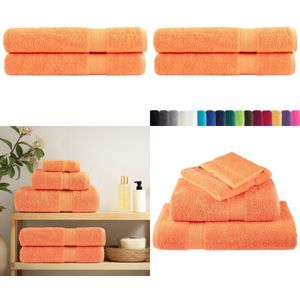 Vidaxl - Premium-Saunatücher solund 2 Stk. Orange 80x200 cm 600 g/m² - Saunatücher - Handtücher - Badeset - Wellness - Saunazubehör - Home & Living