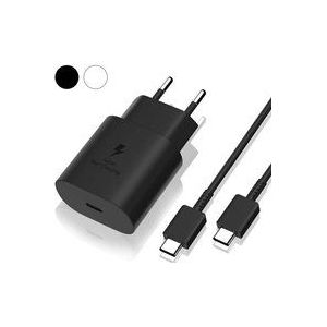 Samsung Schnellladegerät 25 w, USB-Typ-C-Anschluss, Samsung Ultra-Schnellladekabel, kompatibel mit Samsung Galaxy S22 Plus/S22 ULTRA/S21 fe