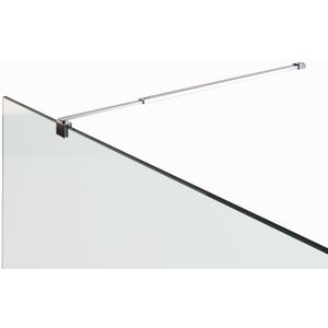 Teleskopstange für Duschwände Glaswand Walk In Stabilisator Glasstärke von 6mm - 10mm justierbar von 73-121 cm Stabilisationsstange 23M
