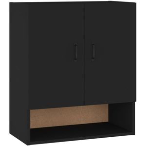 Vidaxl - Wandschrank Schwarz 60x31x70 cm Holzwerkstoff