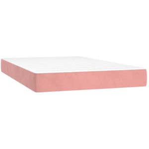 Vidaxl - Taschenfederkernmatratze Rosa 120x200x20 cm Samt