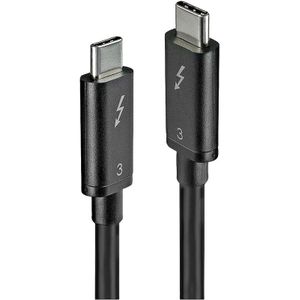 USB-Kabel usb 3.2 Gen1 (usb 3.0 / usb 3.1 Gen1) usb-c® Stecker, usb-c® Stecker 0.50 m Schwarz - Lindy