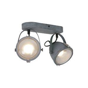 Mexlite - spot - Paco - grau - glas metall - aufbauleuchte - GU10