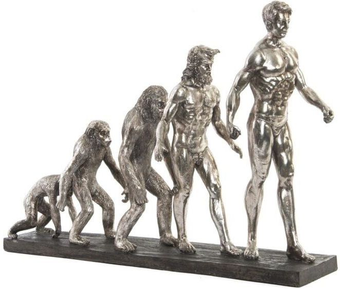 Dekorative Figur dkd home decor Herkunft der Arten verchromt 55 x 18 x 42 cm