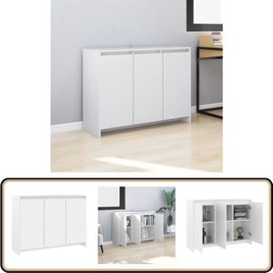 Vidaxl - Sideboard Weiß 102x33x75 cm Holzwerkstoff - Schreibtisch - Regal - Sideboard - Wohnraumgestaltung - Möbelstück