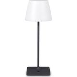 Paco Home - Stehlampe In- und Outdoor Tischlampe Akku Garten Terasse Aufladbar rgb Grau, Tischleuchte 7 (Akku)