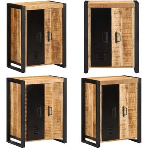Sideboard 55x35x70 cm Raues Mangoholz - Vidaxl