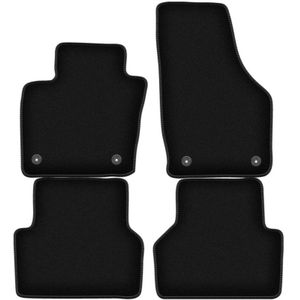 BASIC schwarze Veloursmatten für: Audi Q3 I 8U SUV (2011-2018)