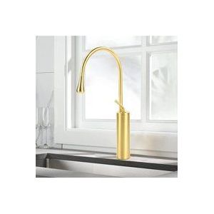 Gojoy - Gold Waschtischarmatur Hoch Wasserhahn 360° Drehbar Messing- Mischbatterie Modern Einhebel Badezimmer Waschtisch Armatur für Spüle