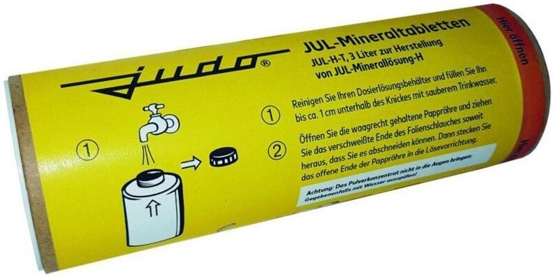 Judo JUL-H-T Mineraltabletten zur Verhinderung von Korrosion und Wasserstein, für Härtegrad 2 bis 3 und 3l Gebinde