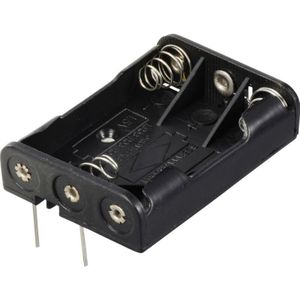 Tru Components - TC-13220580 Batteriehalter 3x Micro (aaa) Kontaktpole (l x b x h) 52 x 37 x 13 mm