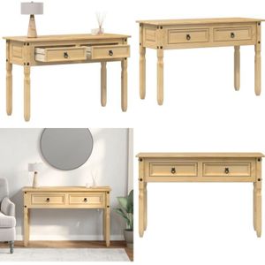 Vidaxl - Konsolentisch Corona 115x46x73 cm Massivholz Kiefer - Konsolentisch - Wohnzimmermöbel - Sideboard - Kiefernholzmöbel - Landhausstil - Home &