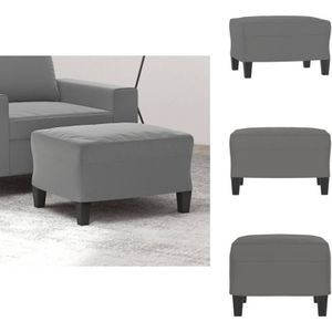 Vidaxl - Fußhocker Dunkelgrau 60x50x41 cm Mikrofasergewebe - Mikrofaser Sessel - Grau Hocker - Sitzsack - Fußablage - Wohnzimmer Deko