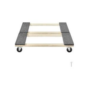 Möbelwagen, Tragkraft je 1000 lbs, 2 Packungen, 18 x 30 Zoll, 8 x 3 Zoll PP-Lenkrollen, Schwerlast-Möbelwagen aus Hartholz für schwere Gegenstände,