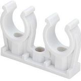 Viega - Rohr-Clip 100209 10 mm, Kunststoff, doppelt