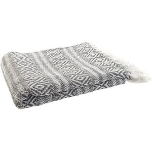 Manta dkd home décor 130 x 170 x 1 cm grau
