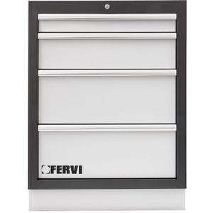 Fervi - Kommode mit 4 Schubladen 680x458x910 mm fur die Werkstatt a007/04