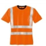 TeXXor® Warnschutz-T-Shirt hooge, leuchtorange 75% Poly. 25% Baumw. 7009M