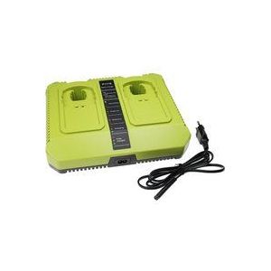 Vhbw - Dual-Ladegerät kompatibel mit Ryobi P530, P540, P570, P600, P610, P700, P631K, P650, P701G, P703 Werkzeug Ni-Cd, NiMH, Li-Ion-Akkus