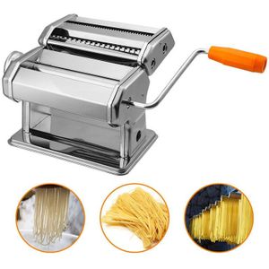 Swanew - Nudelmaschine aus Edelstahl Pastamaker Pastamaschine Die Nudel Maschine für frische Pasta Spaghetti Lasagne Tagliatelle