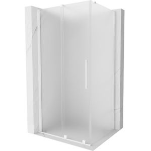 Velar Duschkabine verschiebbar 110 x 120 cm, Frost, weiß - 871-110-120-31-20 - Mexen