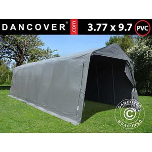 Dancover - Zeltgarage Garagenzelt pro 3,77x9,7x3,18m pvc, Grau