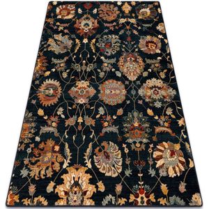 Wollteppich superior latica dunkelblau blue 300x400 cm