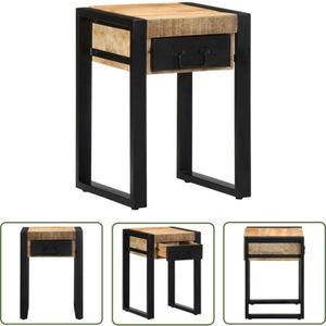 VidaXL Beistelltisch 35x35x50 cm Raues Massivholz Mango