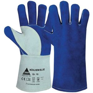 Hase Safety Gloves - Schweißerhandschuhe Mühlheim Blue Größe 11 blau/grau en 388, en 12477 PSA-Kategorie ii