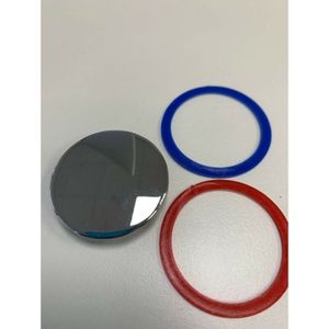 Rubinetteriashop - Ersatzplättchen für 2 Griff-Wasserhähne standard mit 36 mm Durchmesser Chrom