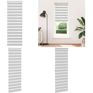 Vidaxl - Zebrarollo Hellgrau 85x200 cm Stoffbreite 80,9 cm Polyester