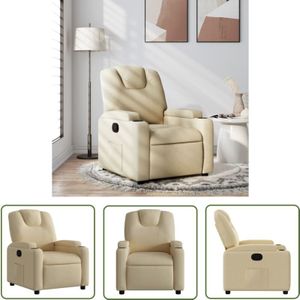 VidaXL Relaxsessel Creme Stoff