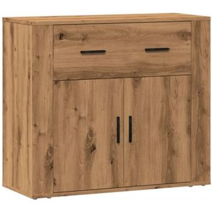 Sideboard Artisan-Eiche 80x33x70 cm Holzwerkstoff Vidaxl