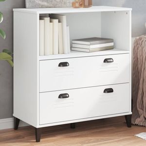 Torana - Bücherschrank viken Weiß 80x40x90 cm Holzwerkstoff