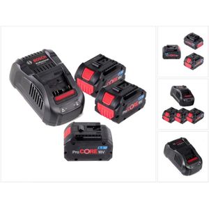 Bosch Professional - Bosch Starter-Set ProCore mit 3x ProCORE 18 v 8,0 Ah Professional Akku ( 1600A016GK ) und gal 1880 cv Ladegerät