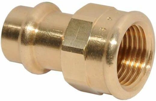 Sanpress Gewindeübergang mit Innengewinde 12 x 3/8''Modell 2212 291075 - Viega