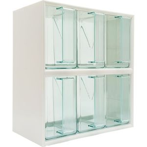 Quellmalz - 6er Vorratsschüttensatz - Küchenschütte, Kunststoff, transparent