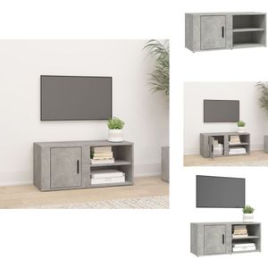 Vidaxl - TV-Schrank Betongrau 80x31,5x36 cm Holzwerkstoff - TV-Schrank - Holzwerkstoff Möbel - Wohnzimmermöbel - Media Schrank - Regal